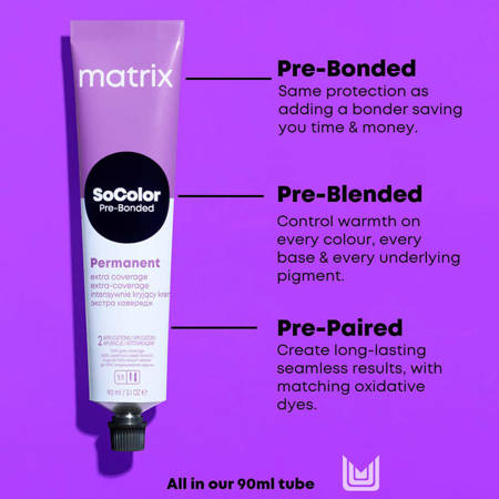 MATRIX SoColor Pre-Bonded Permanent Hair Colour 508BC 90ml
